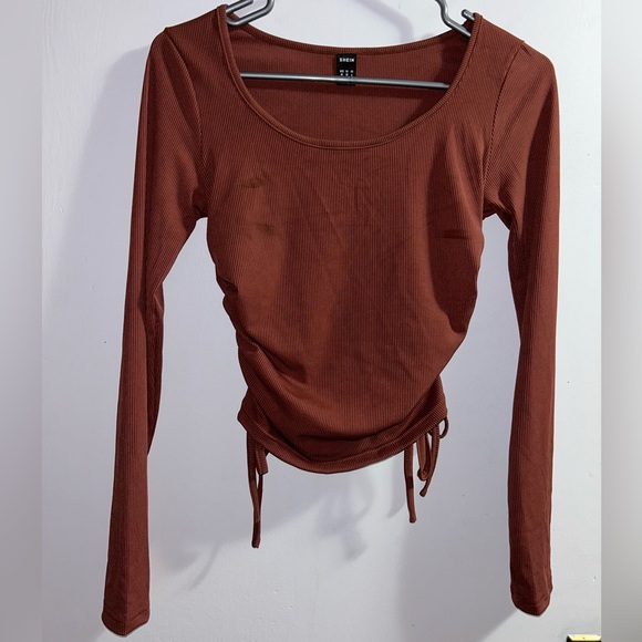 SHEIN Scoop Neck Long Sleeve Tee - Picture 4 of 6